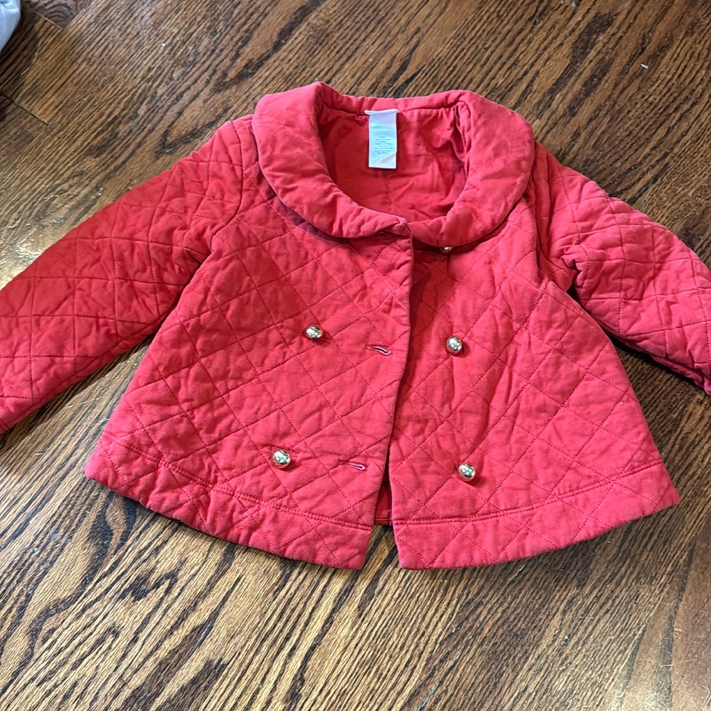 3t Janie and jack red coat